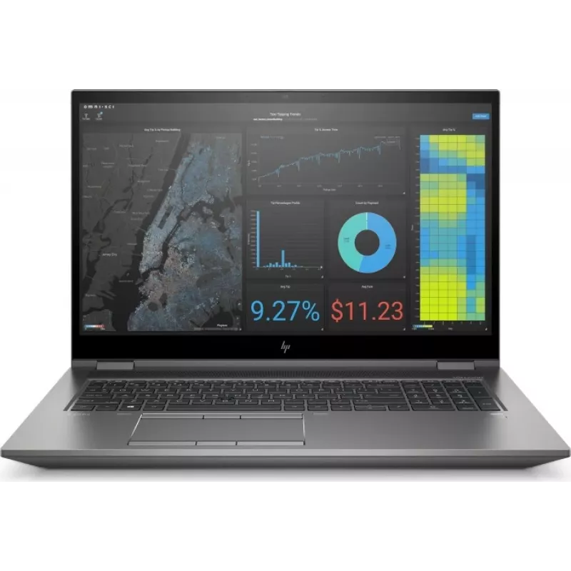 HP ZBook Fury 17 G7 nešiojamas kompiuteris, Core i7, 32GB RAM, SSD, 17.3 colių FHD (atnaujinta prekė)
