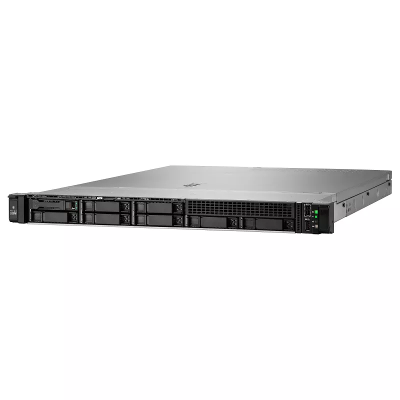 HPE ProLiant DL320 Gen12 1U stovo serveris, Intel Xeon 6505P 2.2GHz 12 branduolių, 64GB DDR5 RAM, 8 SFF karštai keičiamų, MR408i-o, 2x1000W