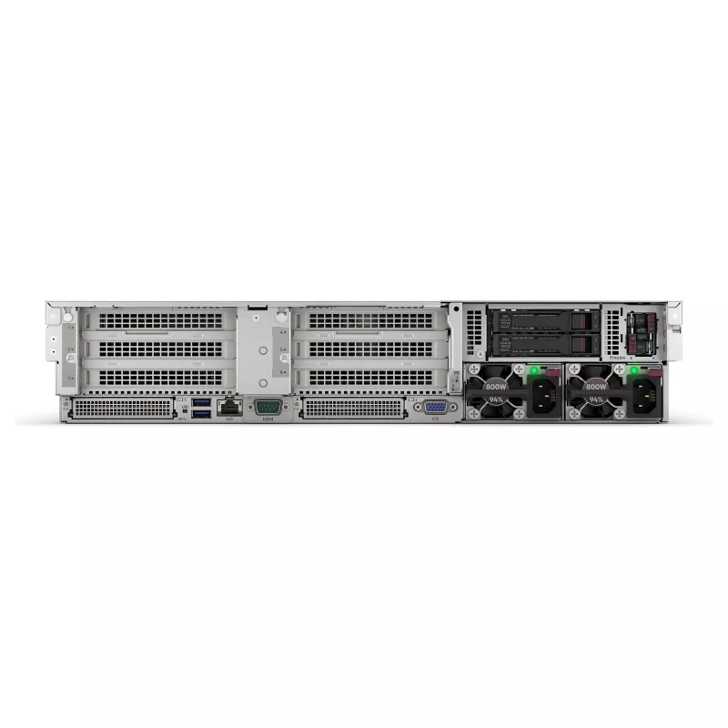 HPE ProLiant DL345 Gen11 serveris – 2U stelažinis, AMD EPYC 9115 2,6 GHz 16 branduolių, 64 GB RAM, 8 SFF karštai keičiamų, MR416i-p, dvigubas 1000 W maitinimas