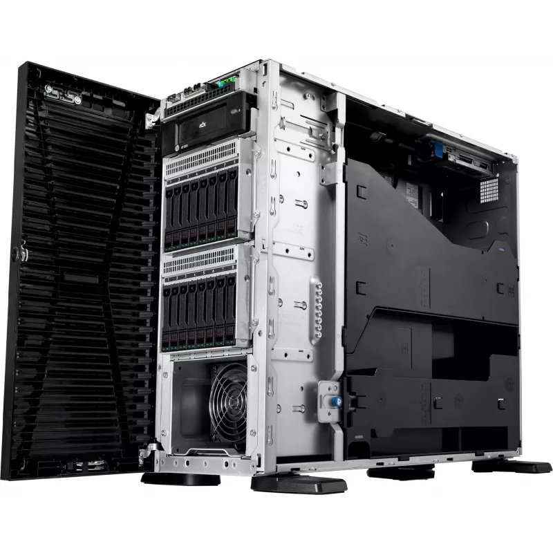 HPE ProLiant ML110 Gen11 Server - Intel Xeon Silver 4510 2,4GHz 12-Core 1P 64GB RAM 8SFF NS204i-u MR408i-o 2x1000W PS
