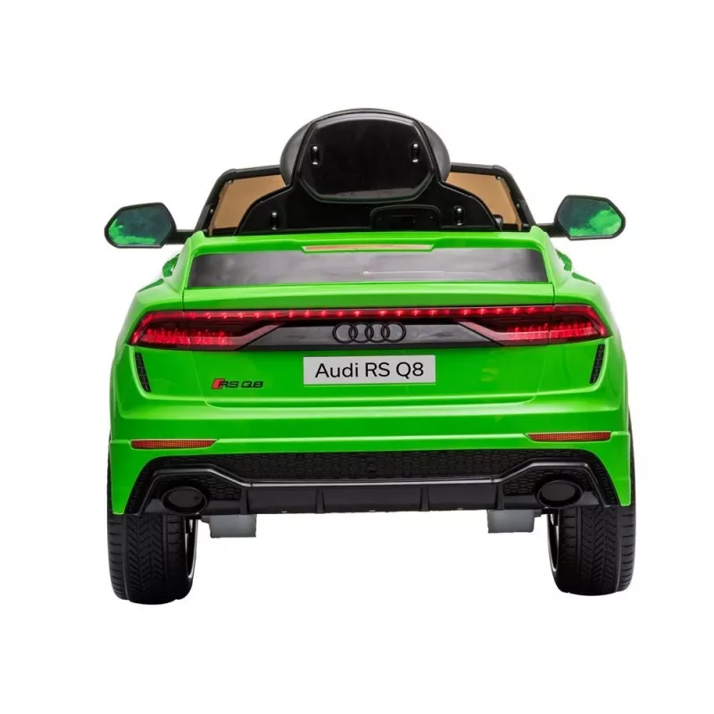 HUAWEI Audi RS Q8 baterijomis varomas automobilis su LED šviesomis, MP3 nuotolinio valdymo pulteliu, žalias