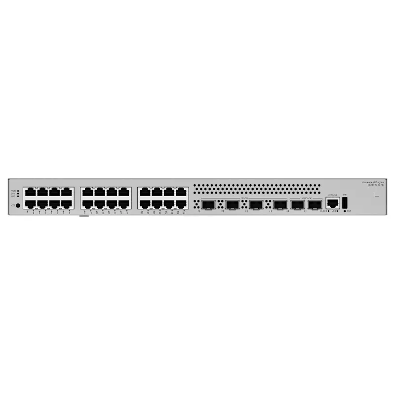 HUAWEI S530-24T4XE 24x10/100/1000BASE-T portų 4x10GE SFP+ prievadų 2x12GE steko prievadų su 1xAC maitinimo moduliu eKit