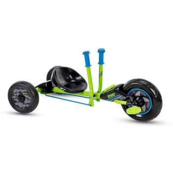 Huffy Green Machine Mini Drift Trike vaikams (3-5 m.) – pedalais varomas driftinis triratis, žalia/juoda, 10 colių priekinis ratas | Kur.lt