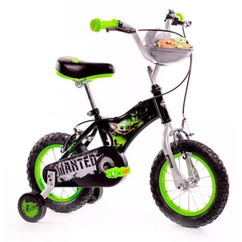 Huffy Star Wars 12 vaikiškas dviratis, 12 colių ratai, plieninis rėmas, šoniniai ratukai ir pedalų stabdis