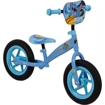 Huffy Stitch 16 G vaikiškas dviratis, 16 colių ratai, Disney Stitch tema, plieninis rėmas, priekinis rankinis ir galinis kojinis stabdys, nuimami šoniniai ratukai, mėlyna/rožinė
