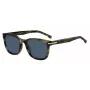 HUGO BOSS BLACK BOSS1722GS517 stačiakampiai akiniai nuo saulės, juodas rėmelis, pilki lęšiai, 54 mm