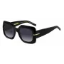HUGO BOSS BLACK Moteriški akiniai nuo saulės BOSS1730S807 – stačiakampis acetatinis rėmelis, pilki lęšiai, 54 mm