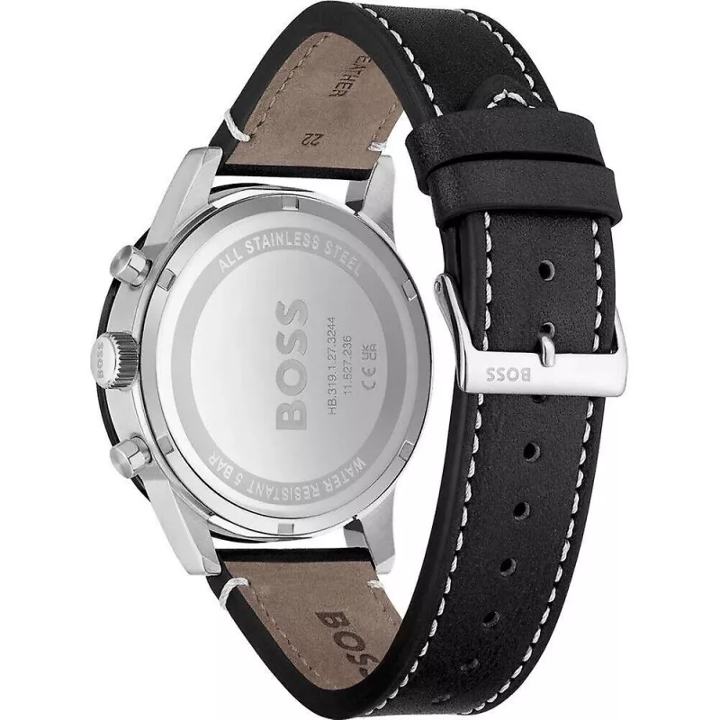 HUGO BOSS Vyriškas 1513920 Chronografinis Nerūdijančio Plieno Laikrodis 44mm
