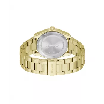 HUGO MAN 1530354 42mm kvarcinis chronografo laikrodis, juodas silikoninis dirželis