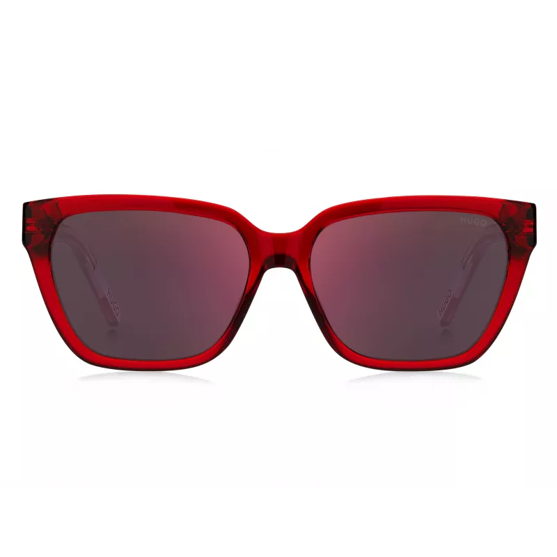HUGO moteriški akiniai nuo saulės HG1264S92YF6A Havana acetatas 56mm