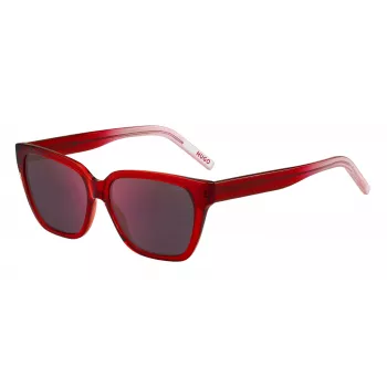 HUGO moteriški akiniai nuo saulės HG1264S92YF6A Havana acetatas 56mm
