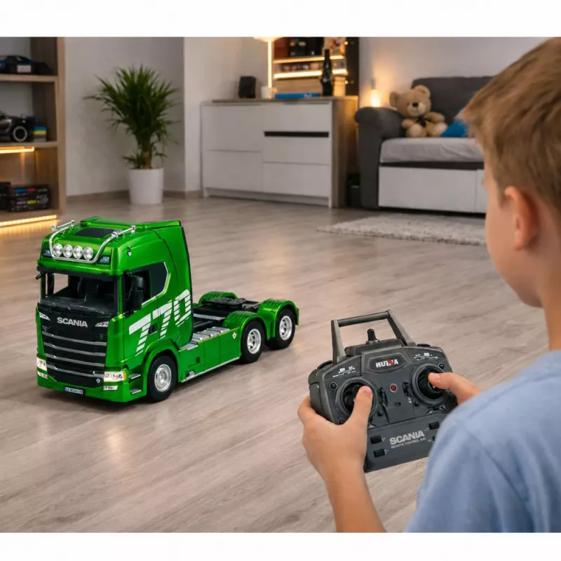 Huina Scania Truck Remote Controlled RC Green 1:18