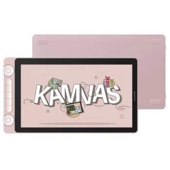Huion Kamvas 13 Pink 13,3 colio Full HD IPS piešimo planšetė su belaidžiu rašikliu PW517