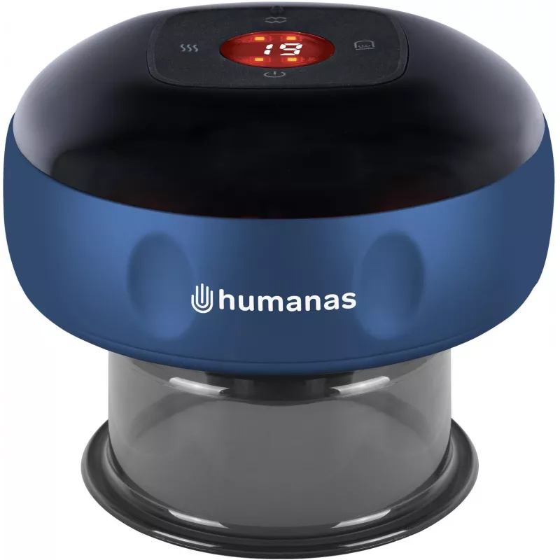 Humanas BB01 Silikono kaušelis masažui mėlynas