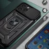 Hurtel Hybrid Armor Camshield dėklas, skirtas Huawei nova Y90, šarvuotas dėklas su fotoaparato dangteliu, juodas