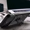 Hurtel Hybrid Armor Camshield dėklas, skirtas Huawei nova Y90, šarvuotas dėklas su fotoaparato dangteliu, juodas