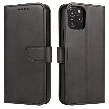 Hurtel Magnet Case Elegant Case Cover with Flap and Stand Function for OnePlus Nord N20 5G, Black