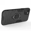 Hurtel Ring Armor dėklas, skirtas iPhone 14 Plus, šarvuotas dangtelis su magnetiniu laikikliu ir žiedu, juodas