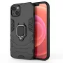 Hurtel Ring Armor dėklas, skirtas iPhone 14 Plus, šarvuotas dangtelis su magnetiniu laikikliu ir žiedu, juodas