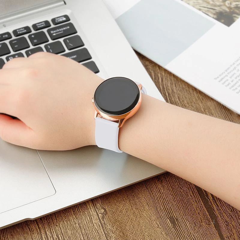 Hurtel Silicone Strap TYS Band, Samsung Galaxy Watch 40/41/42/43/44 mm, pilka