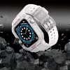 Hurtel Protect Strap Band Apple Watch 42/44/45 mm dirželis su šarvuotu korpusu, skaidrus