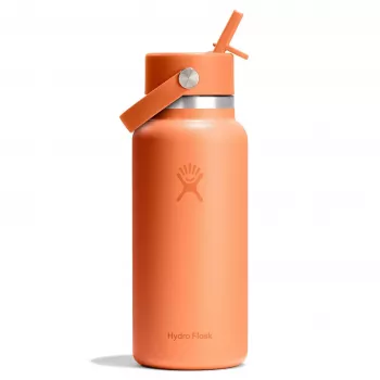 Hydro Flask 946ml Wide Flex Straw Cap 32OZ Nectar Orange