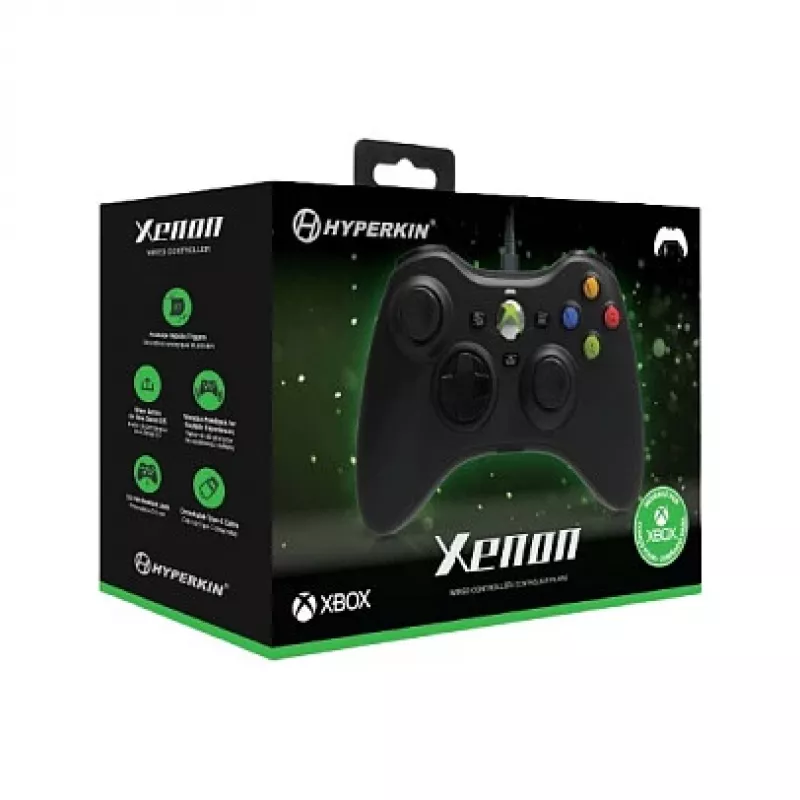 Hyperkin Xenon laidinis valdiklis, skirtas Xbox Series X|S, Xbox One ir PC – juodas