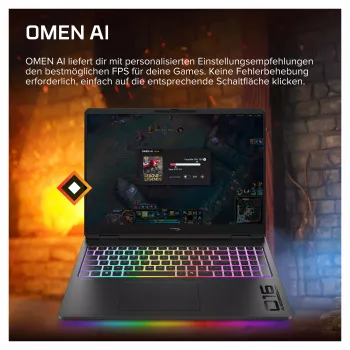 HyperX OMEN 16-ak1091ng žaidimų nešiojamasis kompiuteris, 16.1 inch QHD 240Hz, AMD Ryzen AI 9 390HX, 32GB DDR5, 1TB SSD, RTX 5080, Windows 11 Home