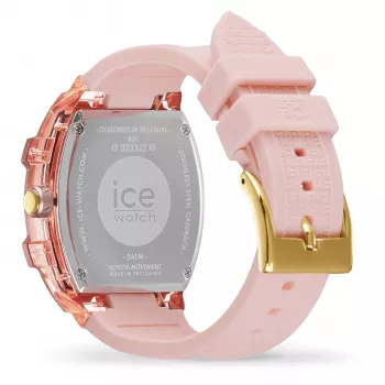 ICE moteriškas laikrodis 23322 (36 mm) rožinis silikoninis kvarcinis