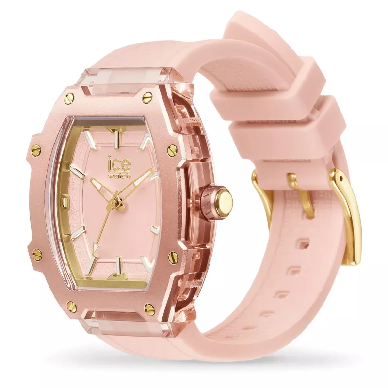 ICE moteriškas laikrodis 23322 (36 mm) rožinis silikoninis kvarcinis