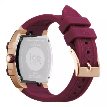 ICE moteriškas laikrodis 23806 (45 mm) – rožinis silikoninis dirželis, kvarcinis analoginis, 10 ATM atsparus vandeniui