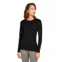 Icebreaker 200 Oasis Long Sleeve Crew Base Layer Top Women's Black