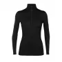 Icebreaker Merino 200 Oasis LS Half Zip Women's Black