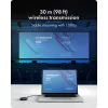 Icy Box IB-WL101 belaidis HDMI siųstuvo ir imtuvo rinkinys – USB-C į HDMI, Full HD 1080p, 30 m veikimo nuotolis, juodos spalvos