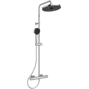 Ideal Standard Ceratherm T25+ termostatinis dušo komplektas su 260 mm lubiniu dušu ir 100 mm rankiniu dušu, chromuotas
