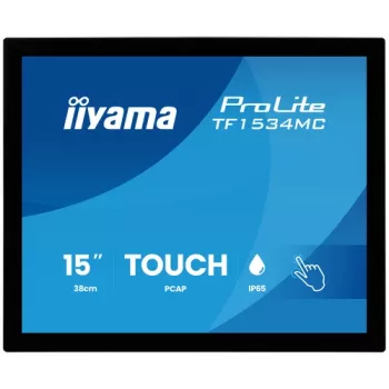 IIYAMA ProLite TF1534MC-B8X 15 colių XGA TN LED jutiklinis monitorius (HDMI, DP, VGA, USB, IP54)