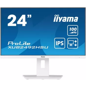 iiyama ProLite XUB2492HSU-W6 24 inch IPS Full HD 100Hz monitorius su USB hubu, 0.4ms, baltas