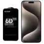 iLike 6D Full Face Glue 9H Grūdinto stiklo ekrano apsauga, skirta Apple iPhone 15 Plus, su juodu rėmeliu