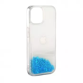 iLike Apple iPhone 11 silikoninis dėklas Water Glitter mėlynas