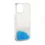 iLike Apple iPhone 11 silikoninis dėklas Water Glitter mėlynas