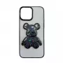 iLike Apple iPhone 13 Silicone Case Print Desire Bear juoda