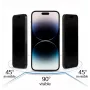 iLike Apple iPhone 16 grūdinto stiklo privatumo apsauga juoda