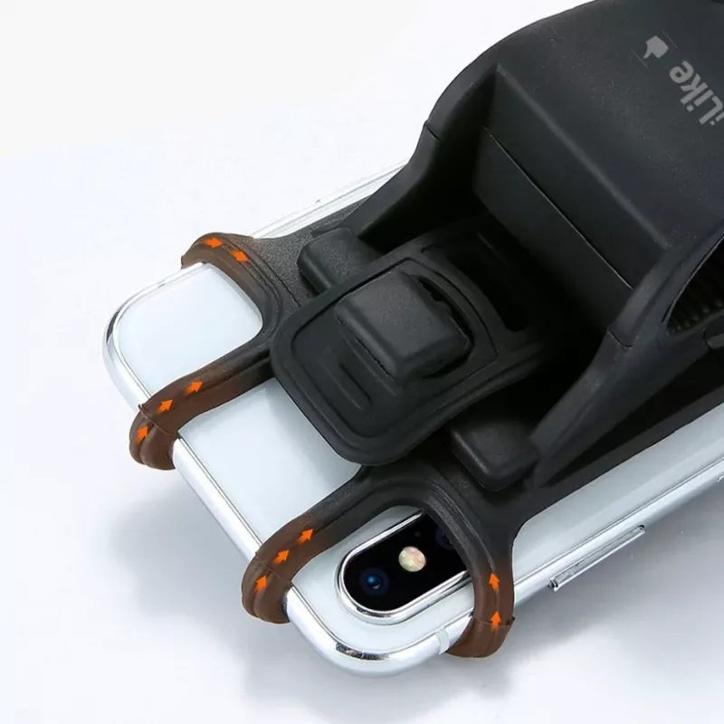iLike Bike Holder IPH01BK Black – Universalus laikiklis dviračio vairui išmaniesiems telefonams 4,0–6,5 col.