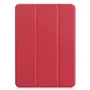 iLike Galaxy Tab A9 / A11 8,7 colio X110 Tri-Fold ekologiškos odos stovas dėklas koralų rožinės spalvos
