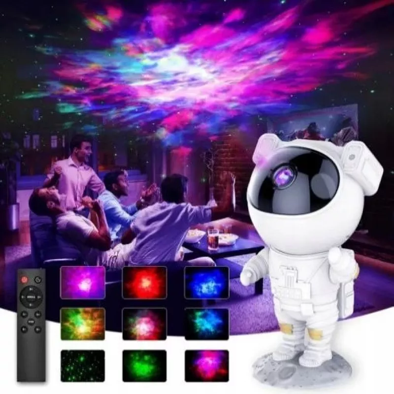 iLike LED projekcinis žvaigždžių šviestuvas Astronaut SM4 baltas