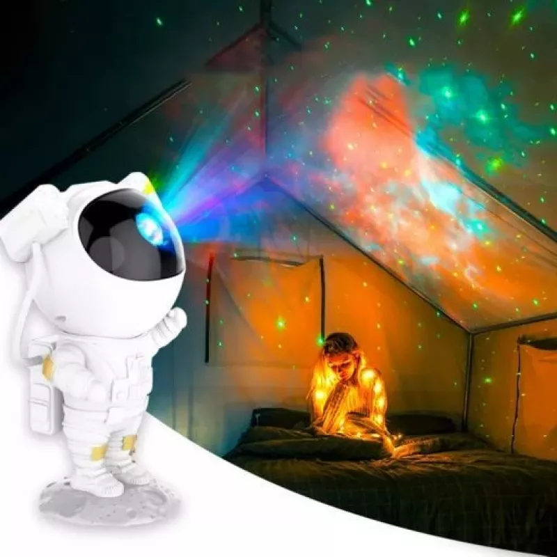 iLike LED projekcinis žvaigždžių šviestuvas Astronaut SM4 baltas