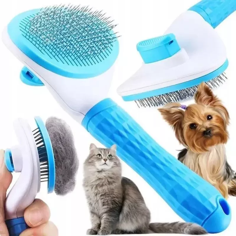 iLike Pet Smart Pet Comb švelnus silikoninis šukos šunims ir katėms, 15–25 mm kailiui