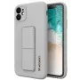 iLike Samsung Galaxy A22 5G Kickstand Case Silicone Stand Cover Pilka