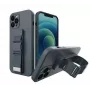 iLike Samsung Galaxy A22 5G Rope Case Gel TPU Airbag Case Cover with Lanyard Navy Blue