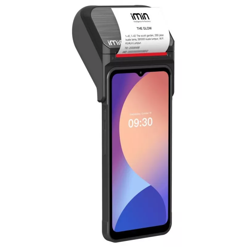 iMin Swift 1 Pro 6,5 inch Android 13 mobilusis POS terminalas su 4GB/32GB, NFC, 4G LTE, IP54 MS115A002